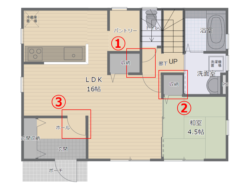 間取り実例で気になったポイント