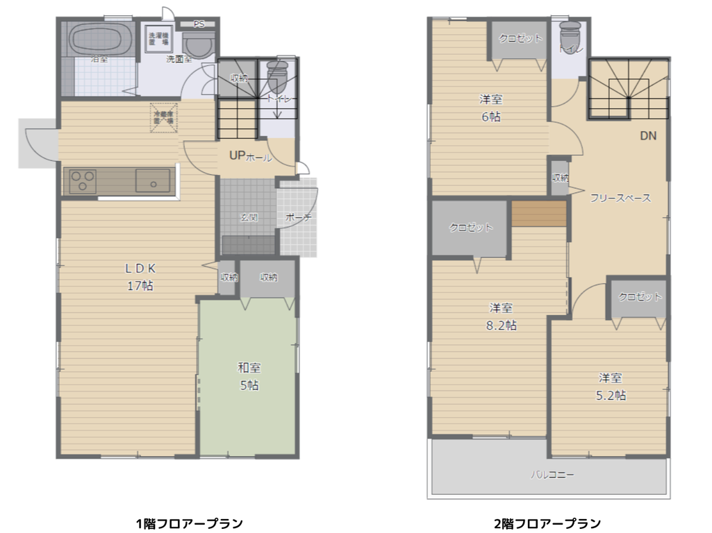 間取り実例の特徴東玄関