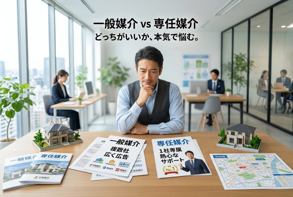 一般媒介と専任媒介どっちがいい?忙しいミドル向け売却ノウハウ