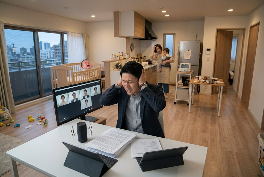 理由3|「在宅ワークや一人時間」の音が遮断できない構造